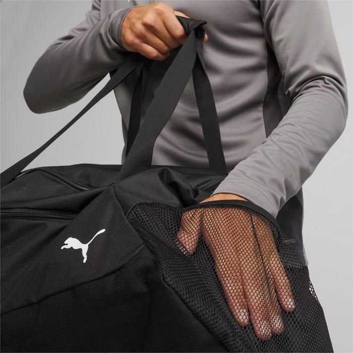 Bolsa esportiva PUMA preta para mulheres e homens - TeamGoal Teambag M Puma Black 252926