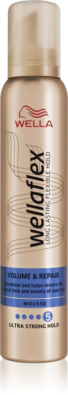 Wella Wellaflex Volume & Repair matu putas, kas piešķir apjomu un vitalitāti