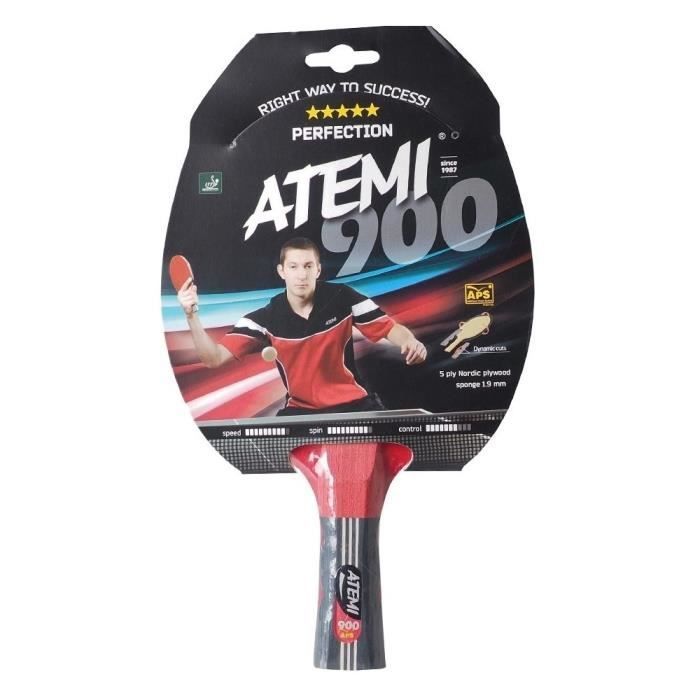 Tennisrackets - ATEMI - 900 Concave Zwart/Rood - Volwassenen - Unisex