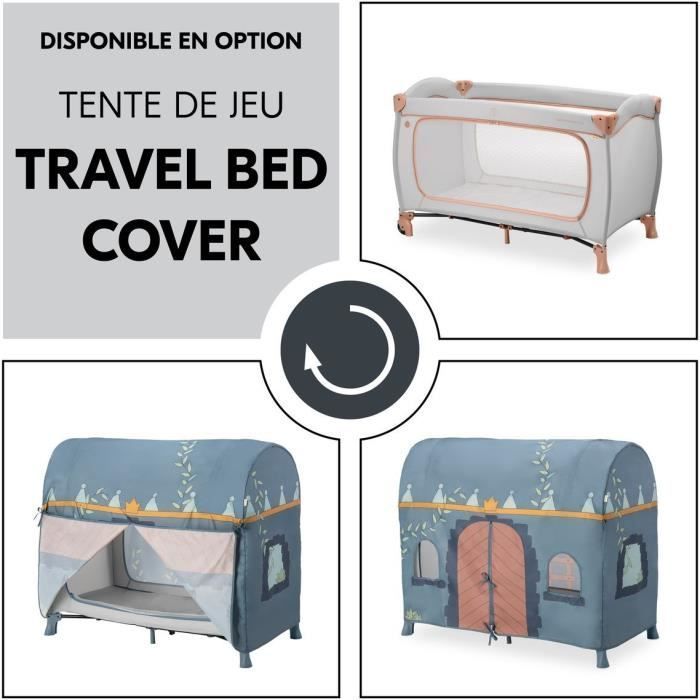 Lit de voyage - HAUCK - SLEEP N PLAY GO PLUS - 60 x 120 cm - Dès la naissance - Pliable - Roulettes - Dusty Cork