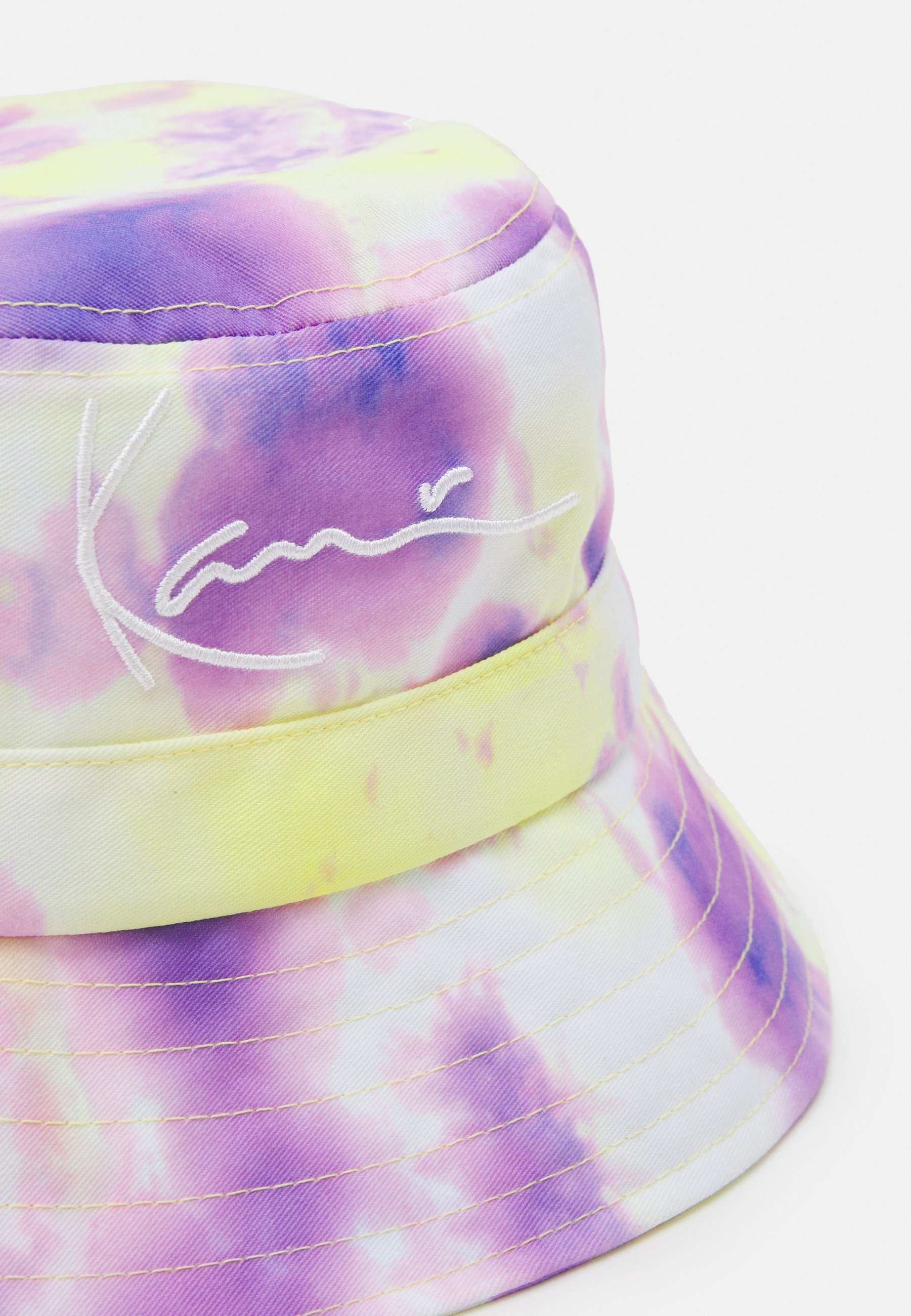 Karl Kani SIGNATURE TIE DYE BUCKET HAT - Hoed - lila/geel