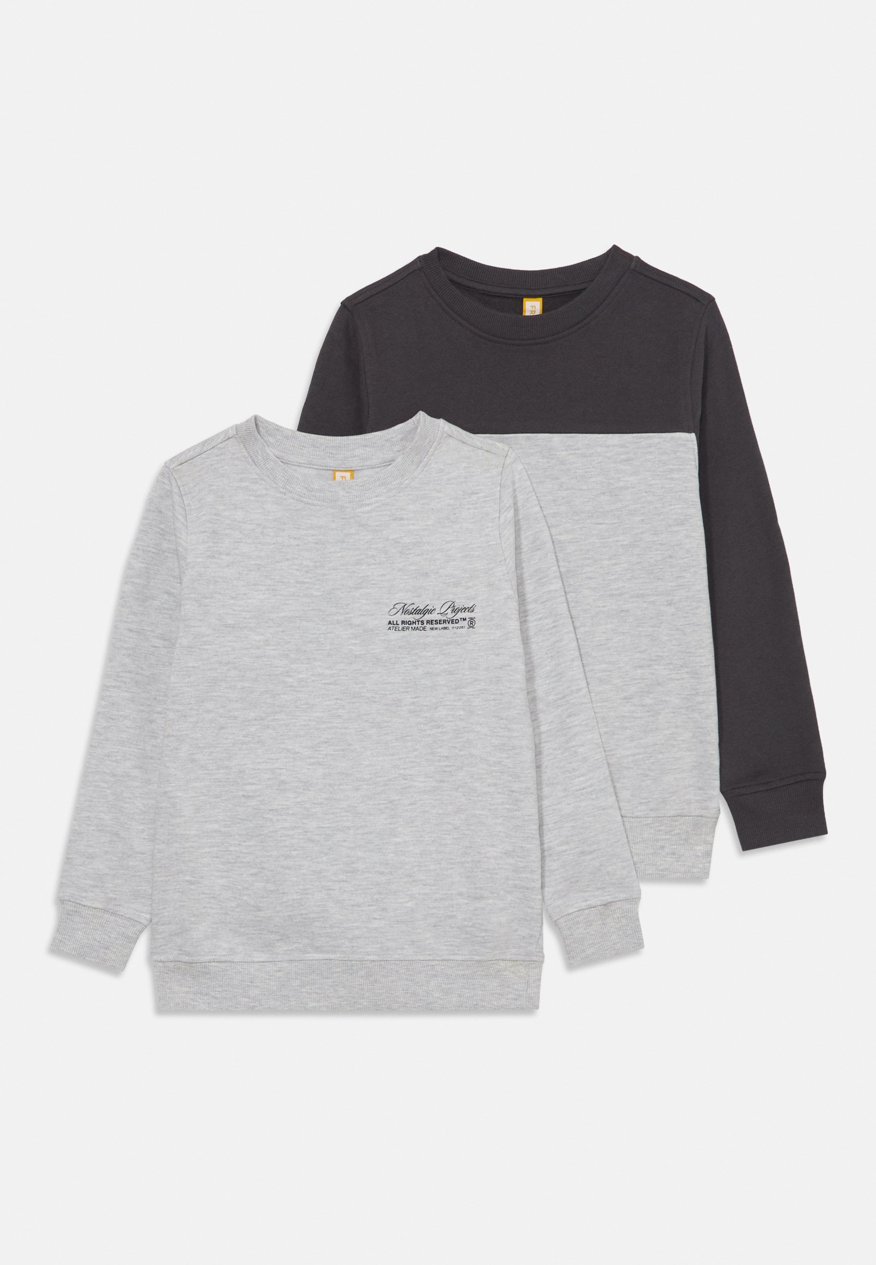 Friboo 2-pack - Sweatshirt - gemêleerd lichtgrijs