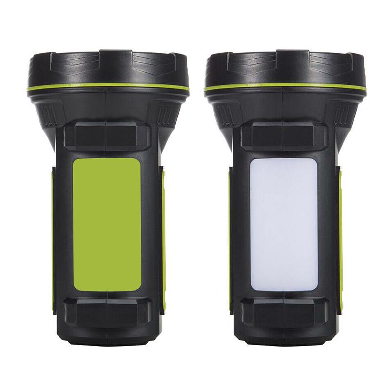 Linterna LED multifuncional de luz potente, recargable, para trabajo, linterna de mano, vela, foco de seguridad.