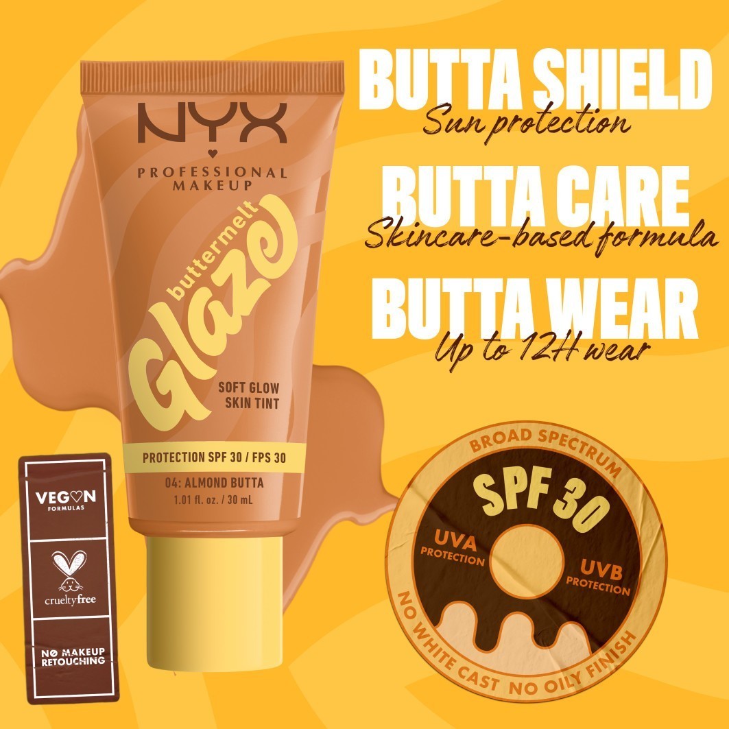 NYX Professional Makeup Foundation Buttermelt Glaze - 30 ml