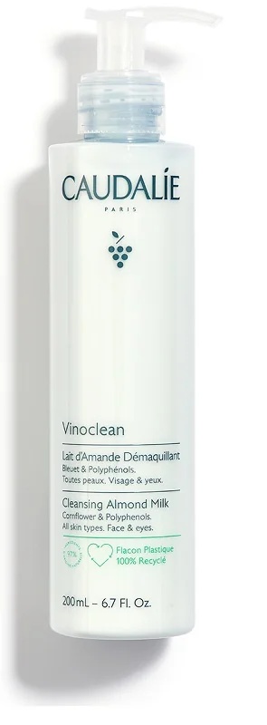 CAUDALIE Caudalie Vinoclean Milde reinigingsmelk voor gezicht en ogen 200 ml
