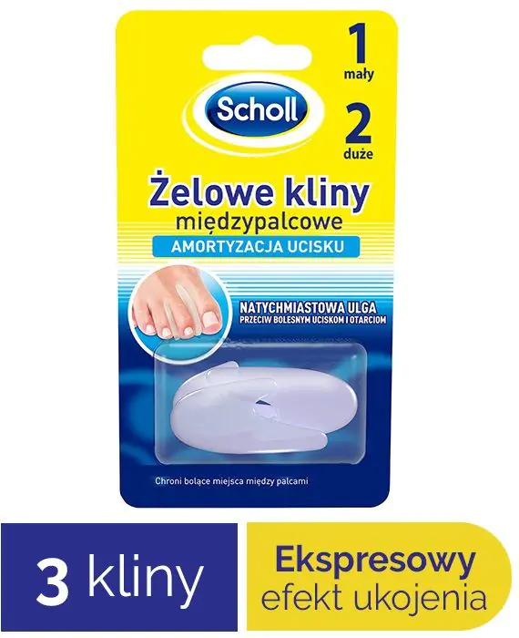 Scholl Gelactiv Kliny Międzypalcowe, 3 Sztuki
