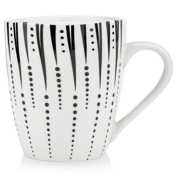 Kubek porcelanowy do picia kawy herbaty IRIS 370 ml