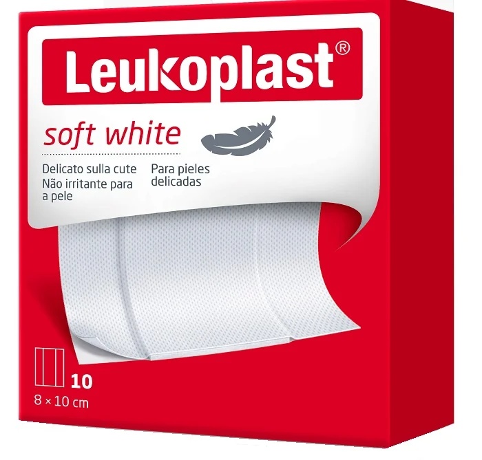 LEUKOPLAST Leukoplast Soft Blanco 100x8cm Apósitos transpirables y cómodos