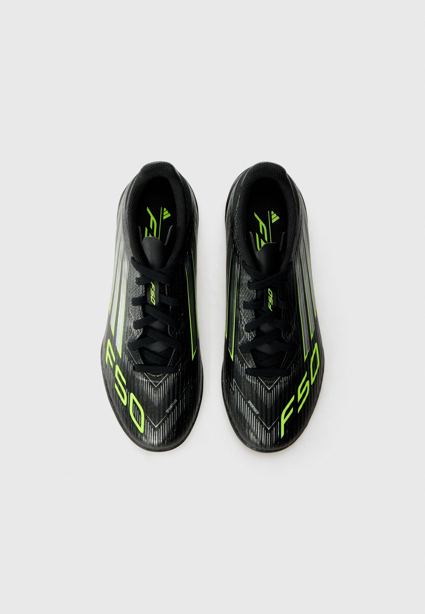 adidas Performance F50 LEAGUE UNISEX - Turf-Fußballschuhe - Core Black/Iron/Lucid Lemon