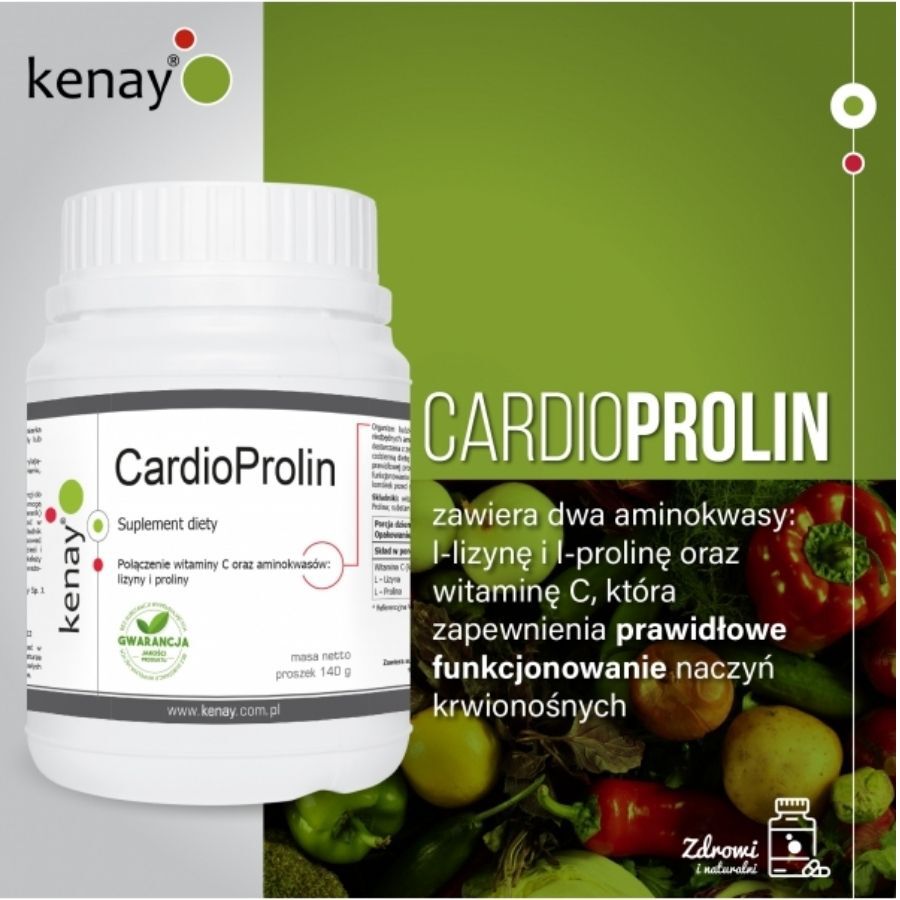 Kenay Cardio Prolin L-Lizyna L-Prolina Witamina C
