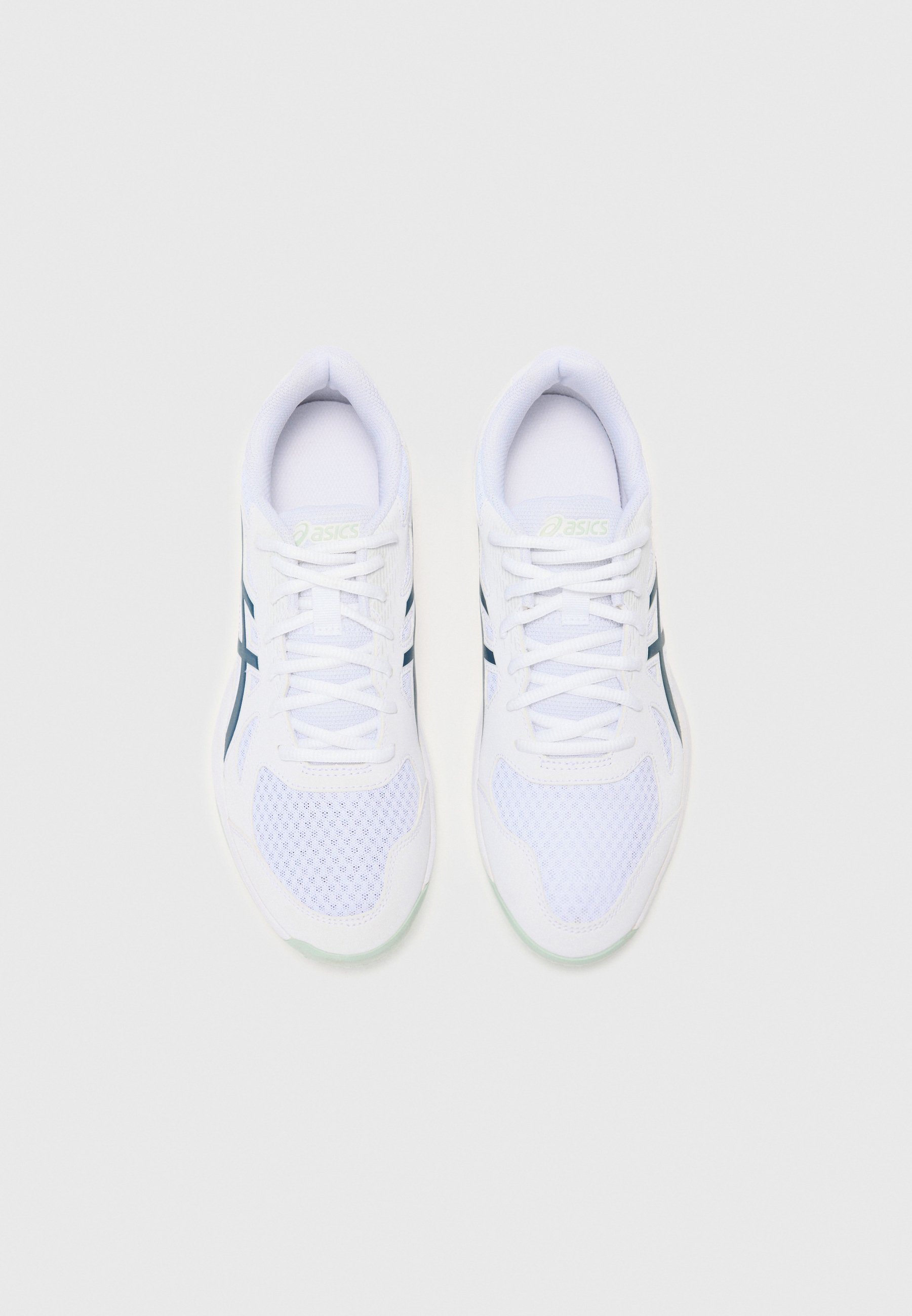 ASICS UPCOURT - Scarpe da pallamano - bianco/verde acqua