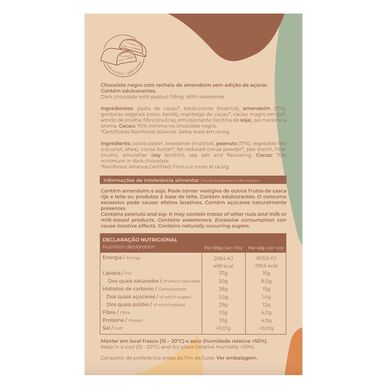 Zesty P1 70 % kaakao-maapähkinävoi-suklaapatukka 80 g