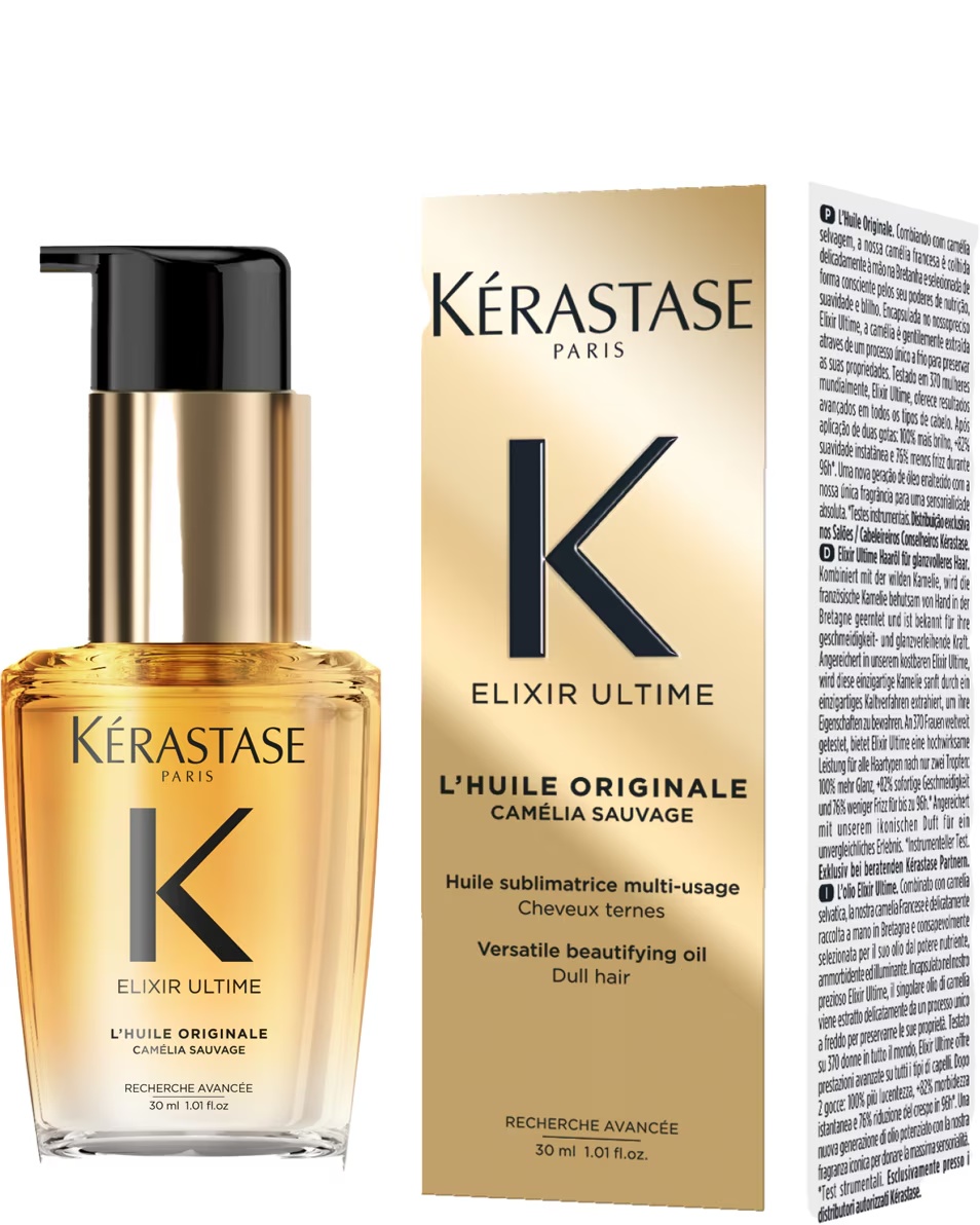 KÉRASTASE Elixir Ultime L'Huile Originale plaukų aliejus visų tipų plaukams