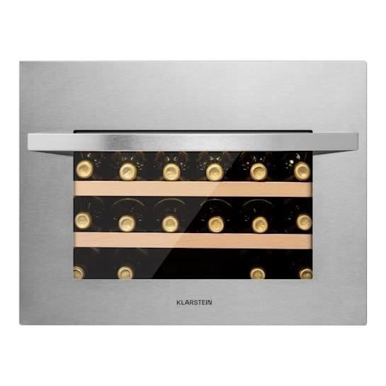 Built-in wine cooler - Klarstein Vinsider 24 - 1 zone - 24 bottles - Stainless steel