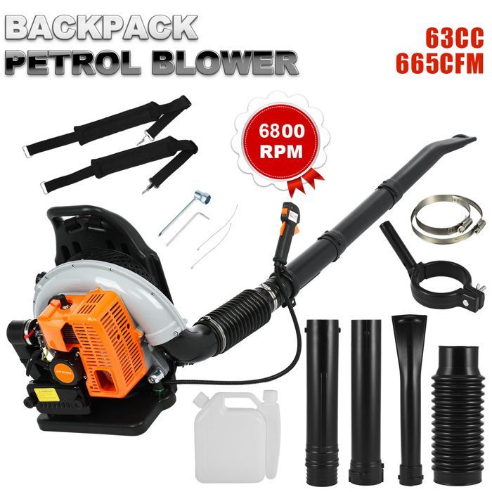 EB650 2-takt 63cc bladblazer met rugzak - Veelzijdige, robuuste en zeer efficiënte bladblazer