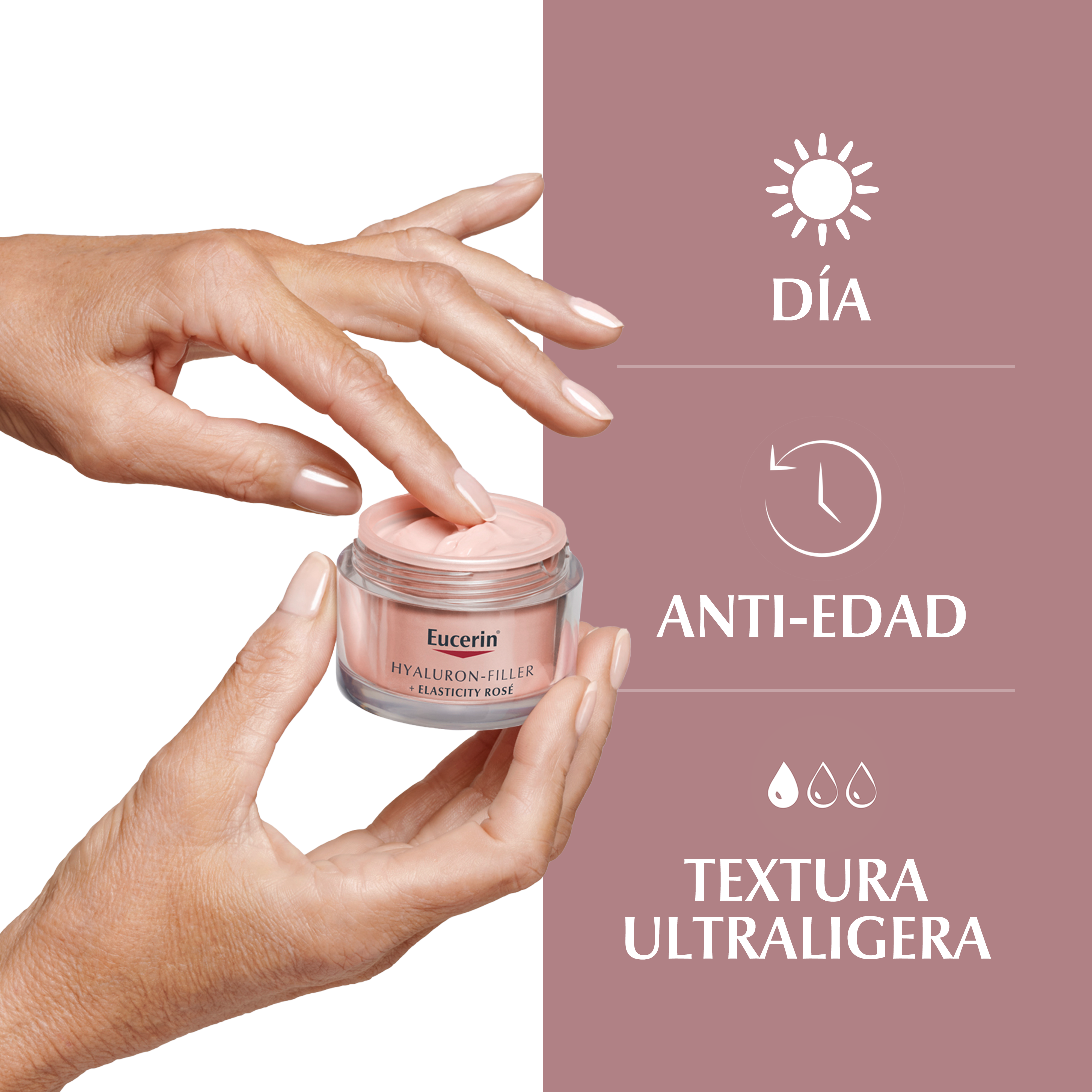 Hyaluron-Filler Elasticity Rose Dnevna krema SPF 30 Kreme protiv bora i starenja