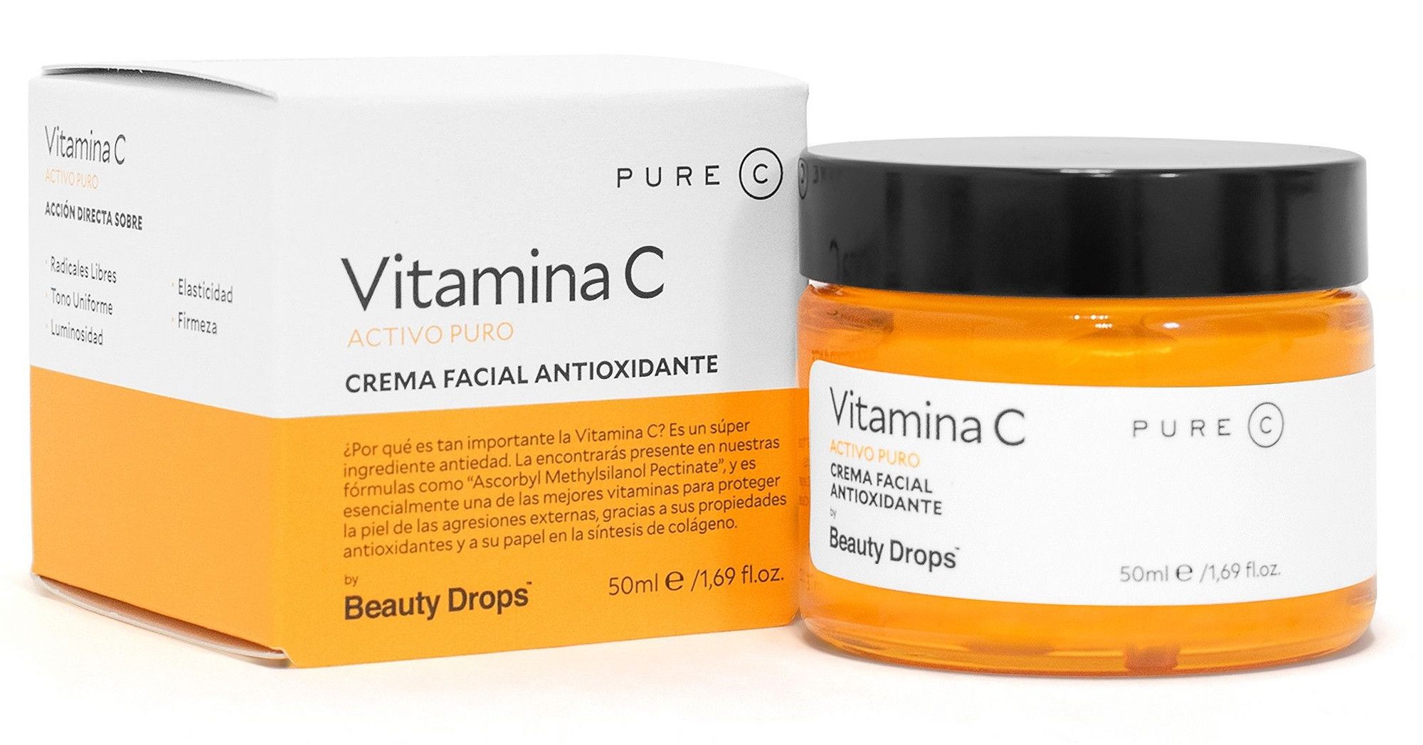 Grynas vitamino C antioksidacinis veido kremas Veido drėkikliai