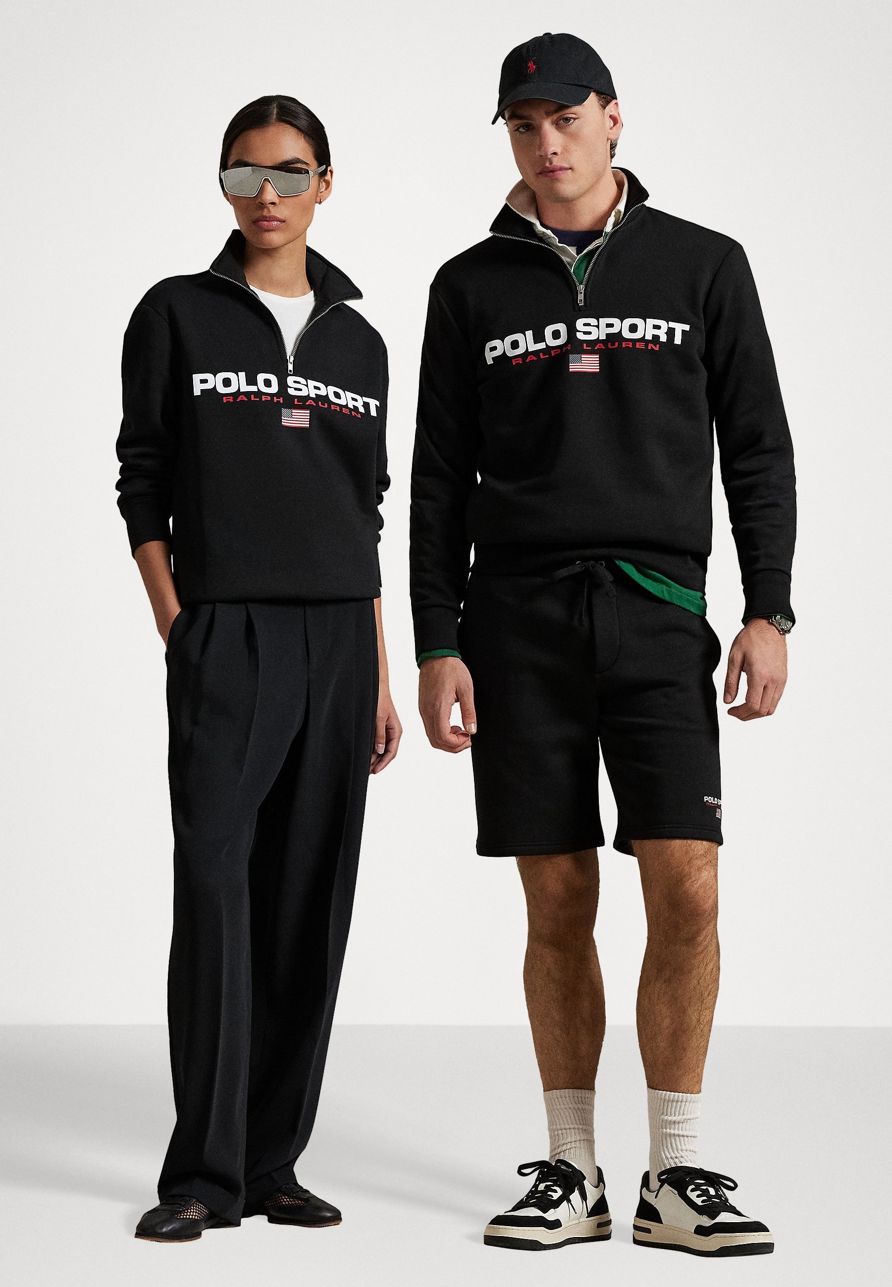 Polo Ralph Lauren POLO SPORT FLEECE - Collegepaita - navy/valkoinen