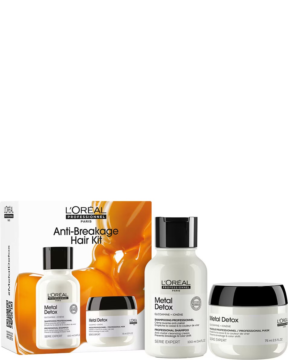L'ORÉAL PROFESSIONNEL Metal Detox Anti-Ruperea Părului Discovery Duo Set Șampon și mască de păr protectoare