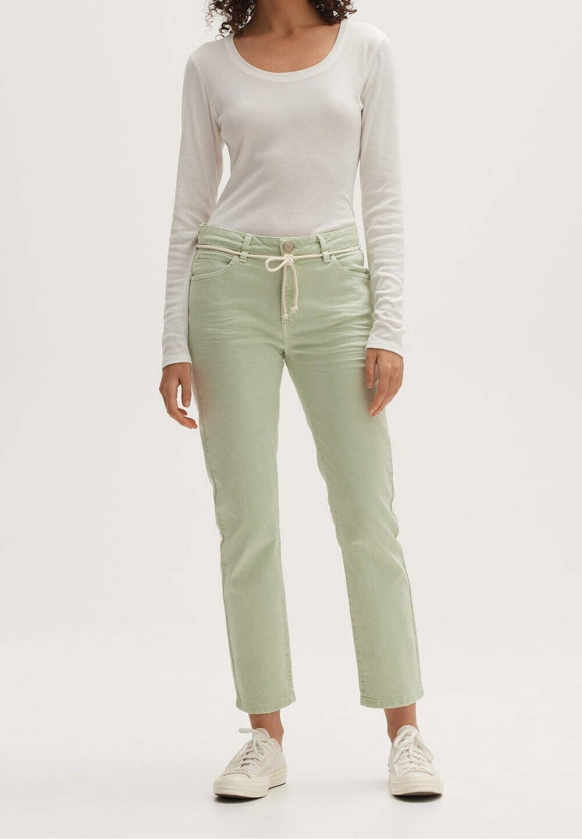 OPUS Slim fit jeans - lichtgroen