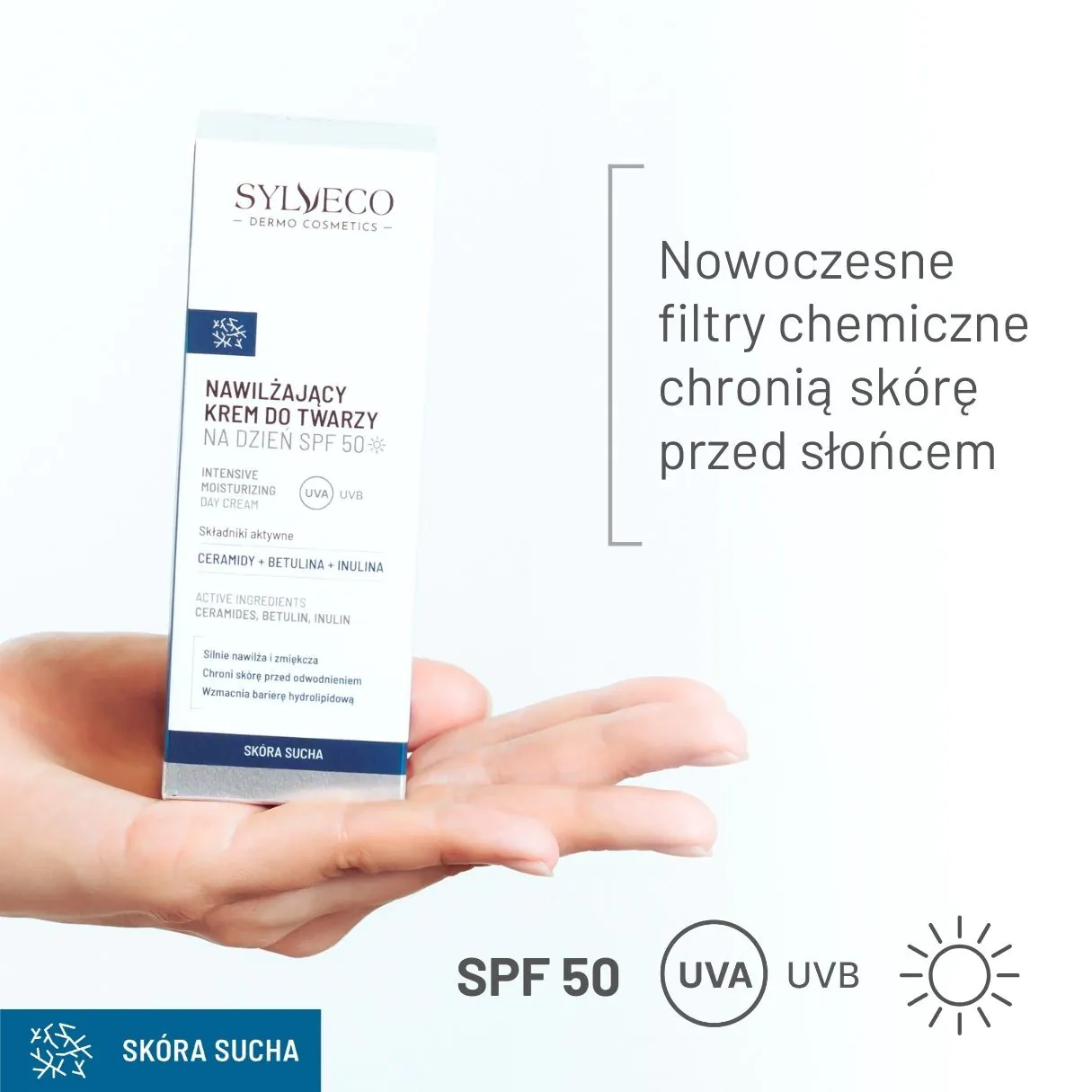 Sylveco Dermo Nawilżający krem do twarzy na dzień