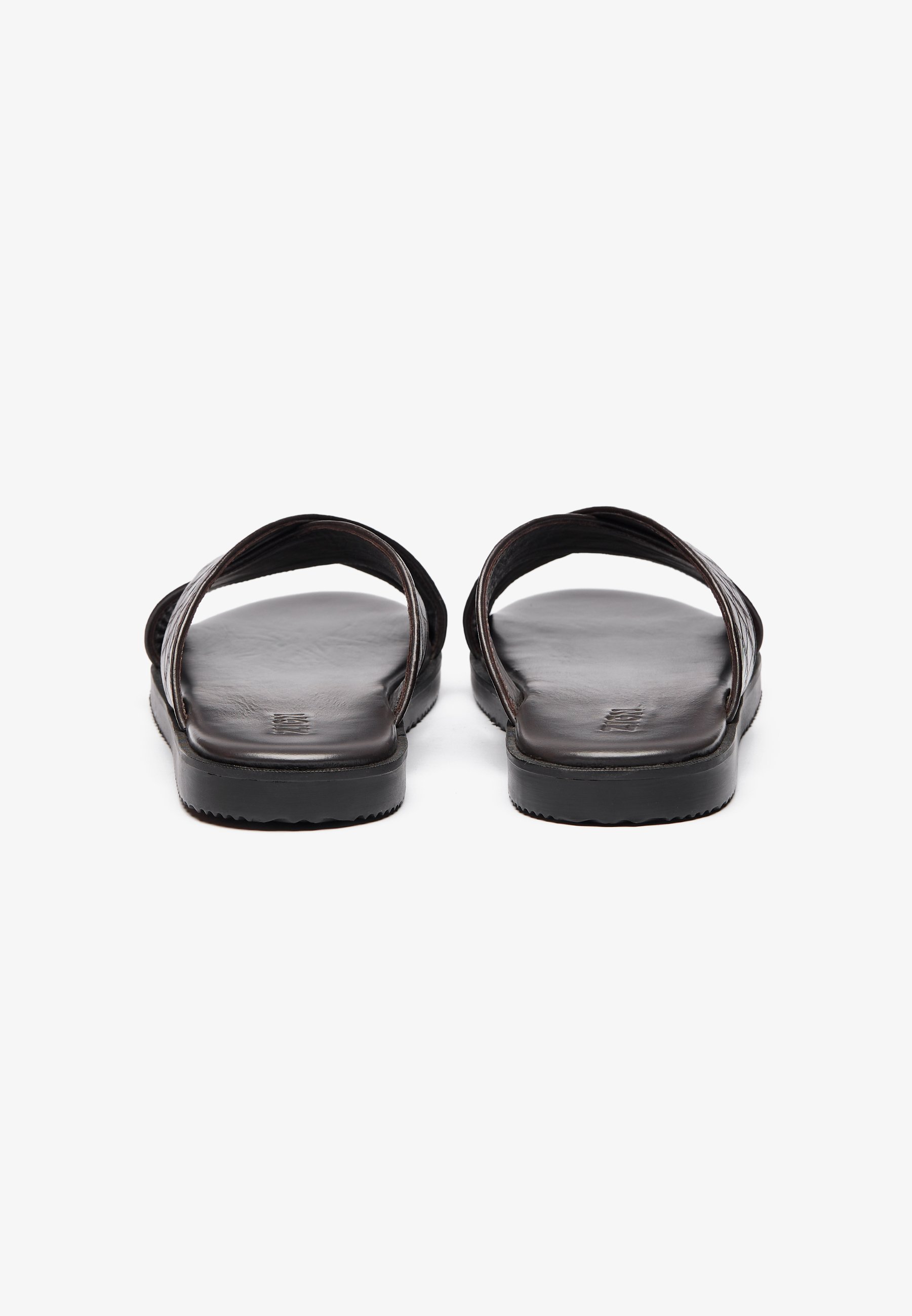 Zign LEATHER - Mules - marrone scuro