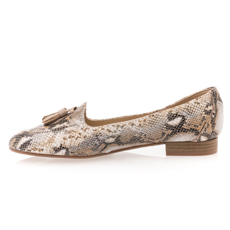 Beige Damen-Loafer/Bootsschuhe
