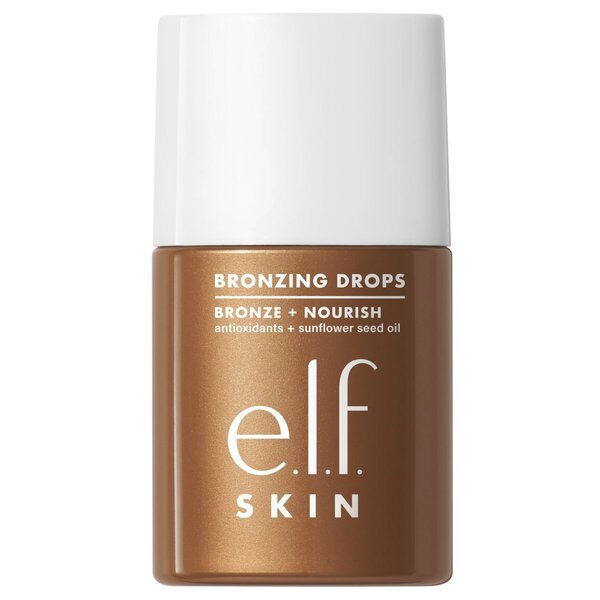 „elf Skin Bronze + Nourish Pure Gold“ bronzantiniai lašai, 30 ml