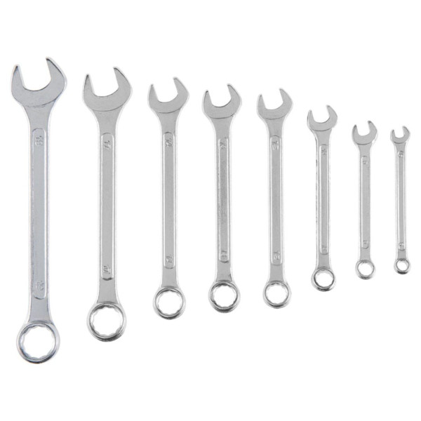 Klucze płasko-oczkowe 6-19mm zestaw 8szt Top Tools 35D356