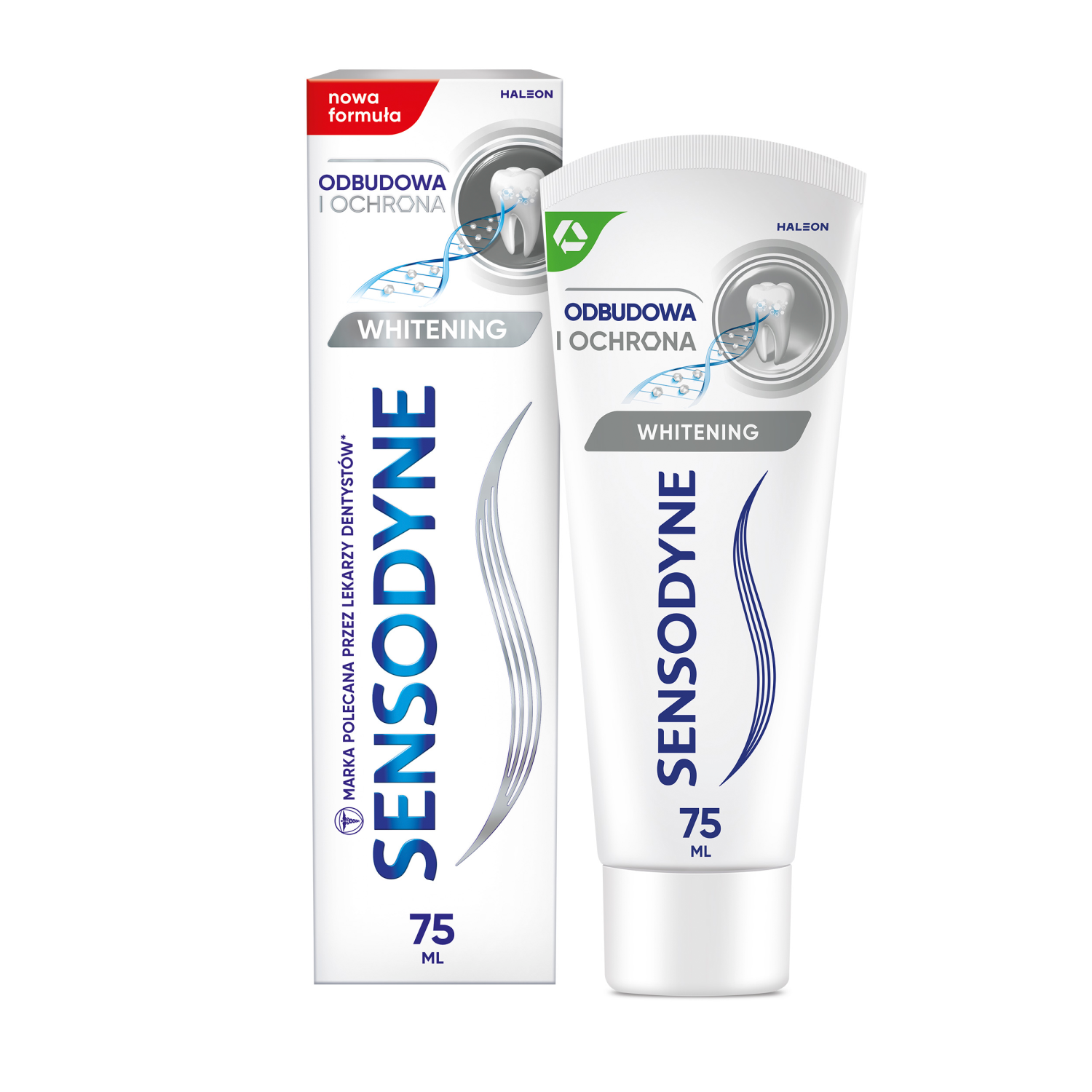 Sensodyne zobna pasta za preobčutljivost, remineralizira zobni kamen in obloge, 75 ml, obnova in zaščita, beljenje