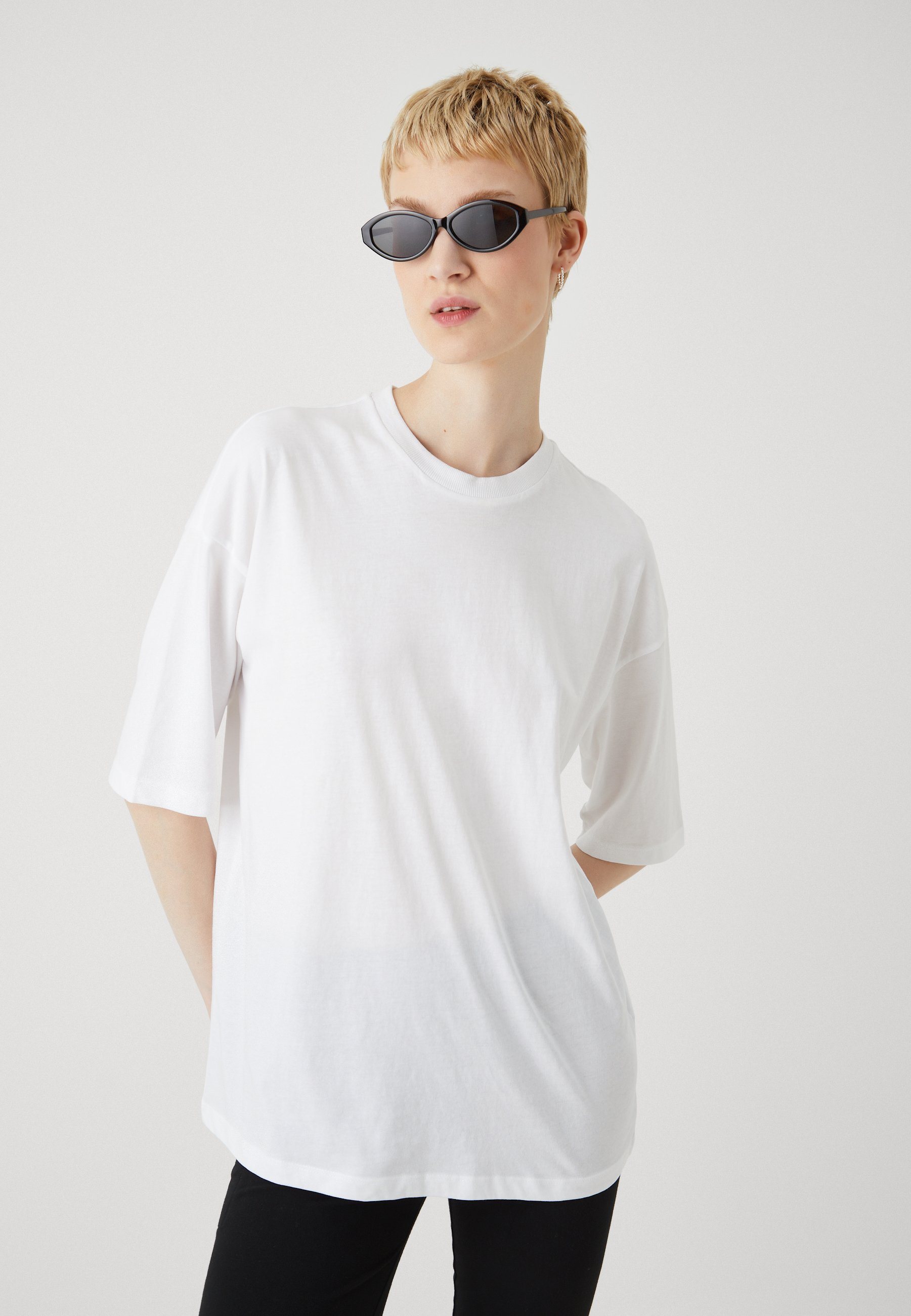 Even&Odd Tall 2er-Pack – Basic-T-Shirt – weiß/schwarz