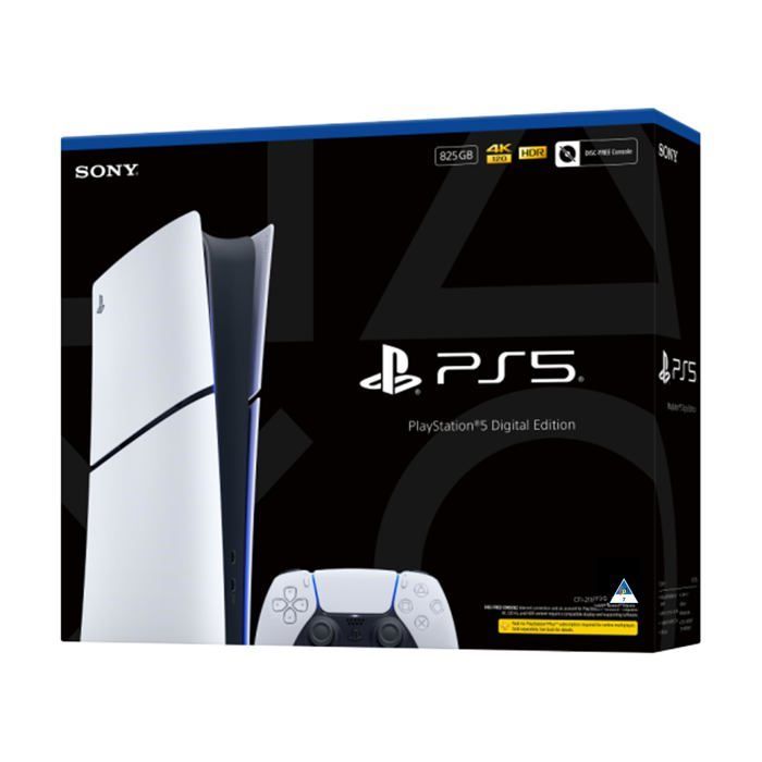 Console de jeu numérique - Sony - PlayStation 5 Slim - 825GB - Blanc - 35.5x13x43 cm - 4.1 kg - 1 batterie lithium-ion