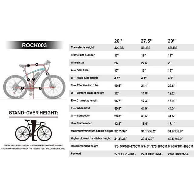 Hiland Rockshark Elcykel El Mountainbike Aluminium 26/27,5 tum 350W 20MPH Vuxen Elcykel Shimano 21-växlad Skivbroms Fjädringsgaffel med 36V 10,4Ah Löstagbart Batteri