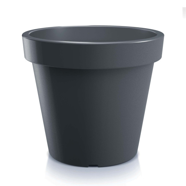 Doniczka Donica Okrągła Ogrodowa Antracyt Lofly 24,5 Cm