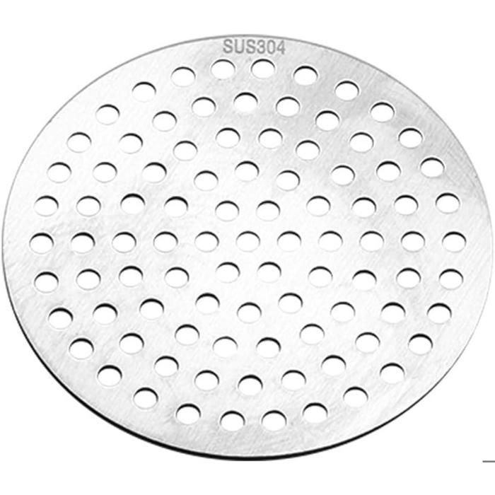 Filtre à cheveux pour bonde de douche en acier inoxydable, couvercle de bonde de douche rond, acier inoxydable (15 cm)