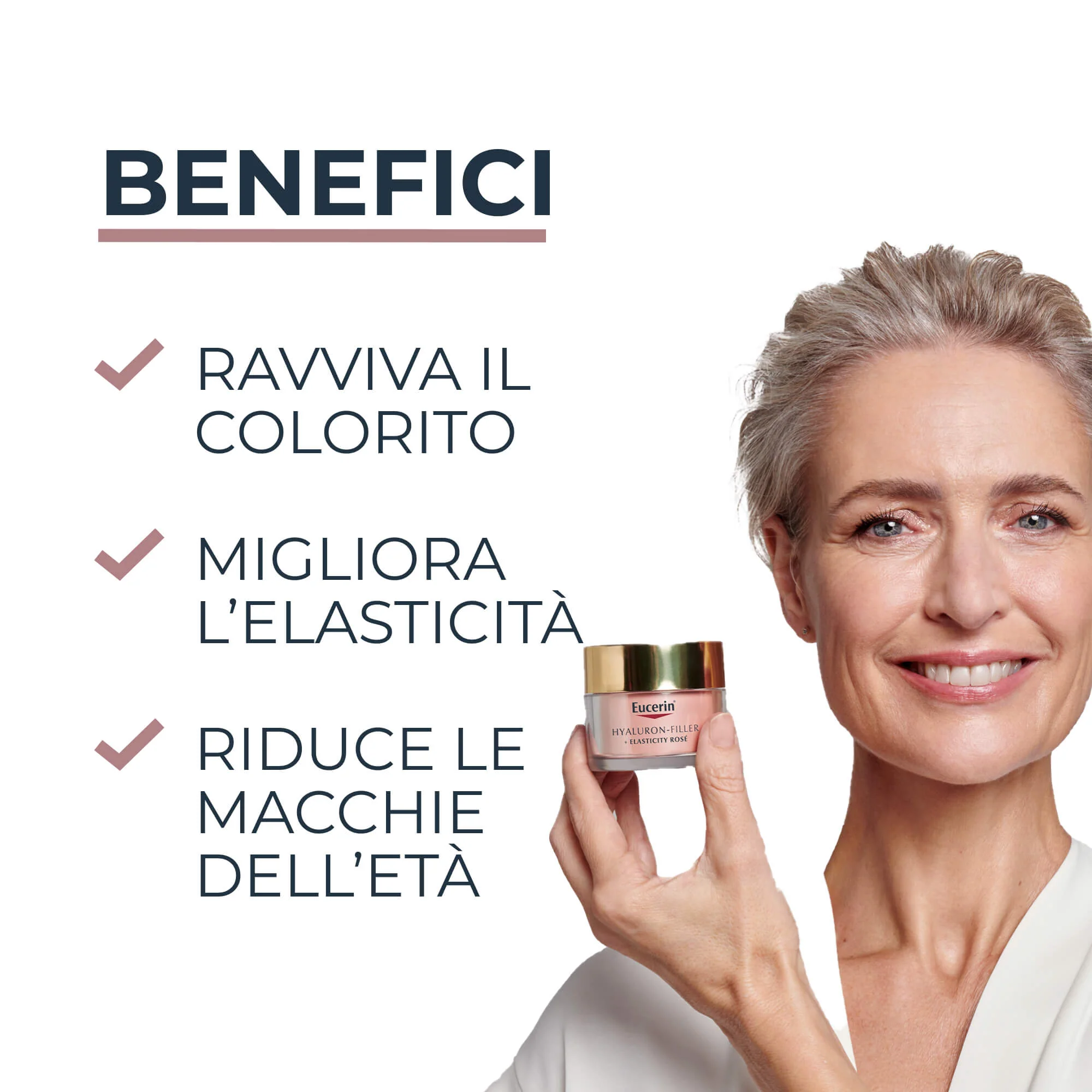 Hyaluron-Filler + Elasticity Hyaluron-Filler + Elasticity Crema Giorno Rosé SPF30 - Crema viso giorno antimacchie