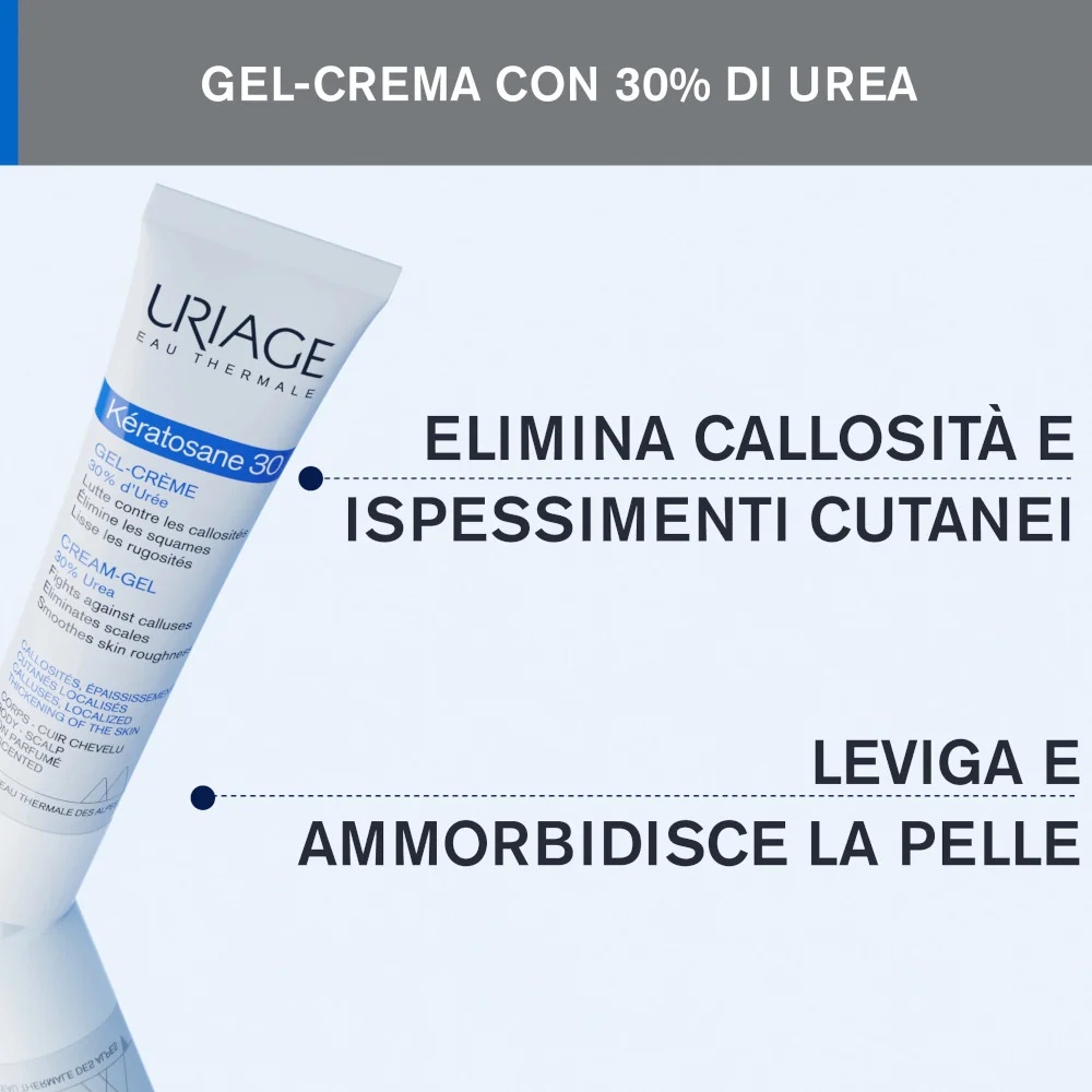 URIAGE Uriage Kèratosane 30 Keratolytische gelcrème 75 ml Keratolytisch effect