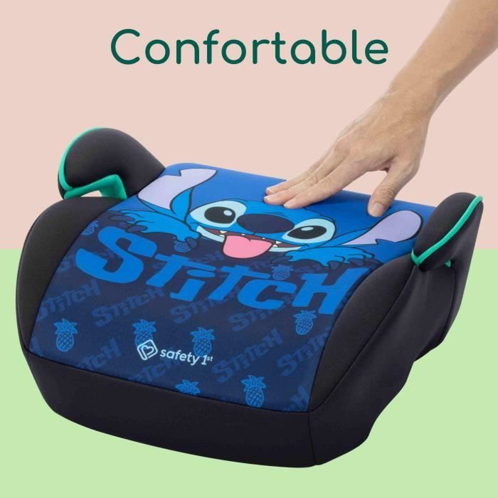 SAFETY 1st Disney© Star Plus i-Safe Stitch Booster Car Seat, Group 3, Belted, 6 to 10-12 Years (36kg), Classic Stitch