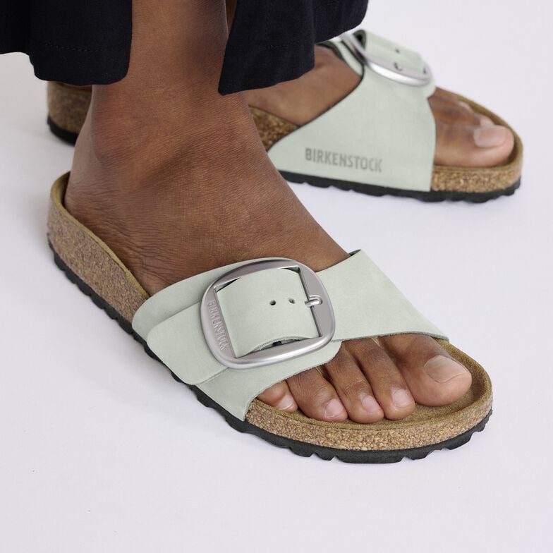 Madrid Big Buckle Pelle Nubuck - Pure Sage Pure Sage