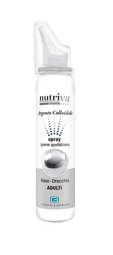 Spray nasal et auriculaire à l'argent colloïdal NUTRIVA pour adultes 100 ml