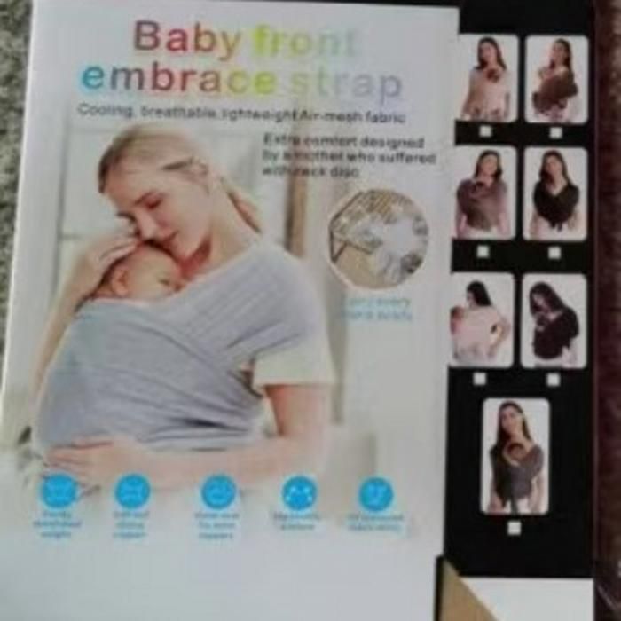 Portabebés tipo fular para recién nacidos y niños pequeños, portabebés unisex con anillas ajustables, ergonómico, cómodo y seguro.