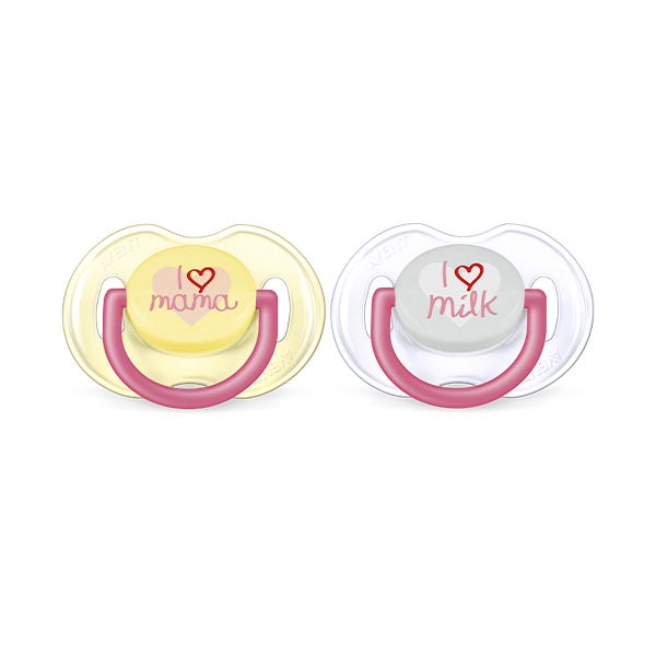 Κλασικές πιπίλες 0-6 μηνών | 2 τεμάχια