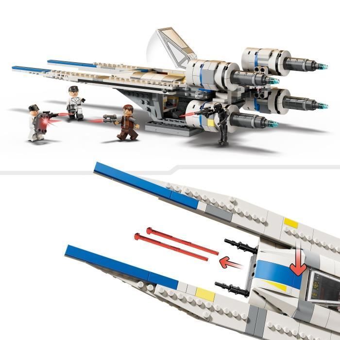 LEGO Star Wars 75399 Andor U-Wing Starfighter van de Rebellenalliantie, bouwset voor kinderen vanaf 8 jaar