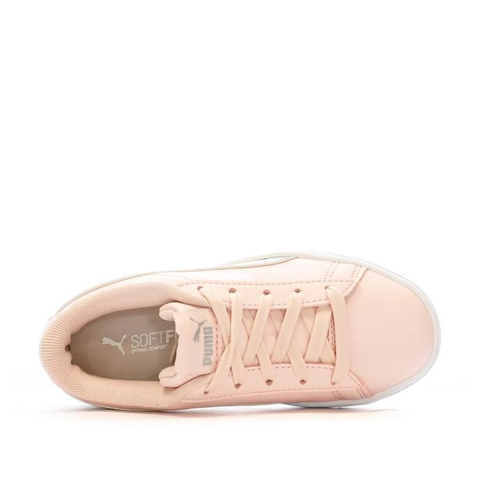 Puma Vikky Rainbow Girls' Pink/Grey Glitter Sneakers