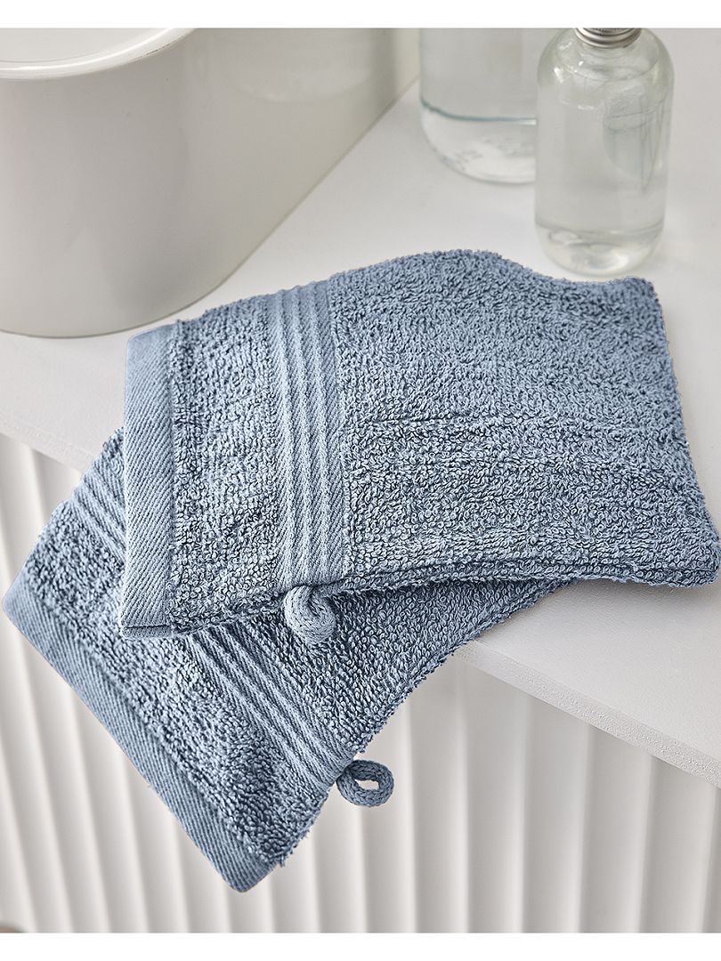 Set van 2 badhandschoenen - denim