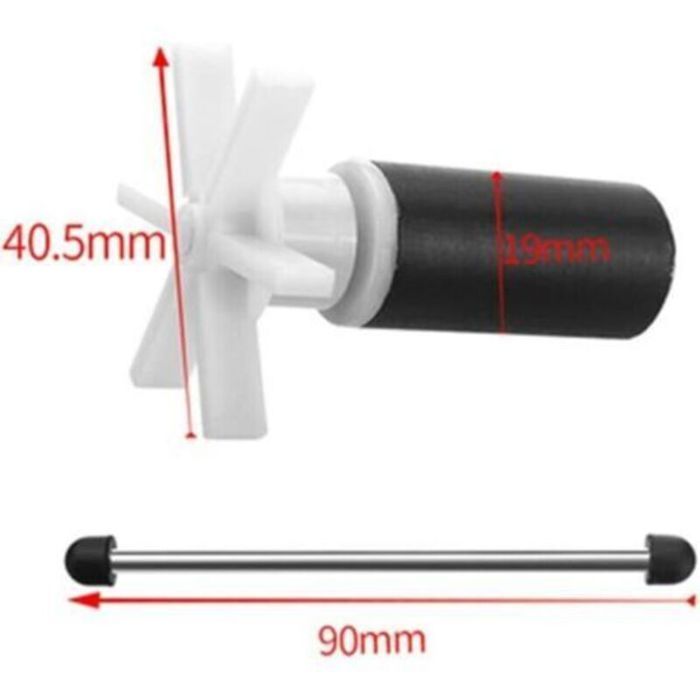 Rotor de turbina para bomba de agua Lay-Z-Spa - 1, apto para spas, kit de sellado de 2,5 m incluido - Plástico Ninguno