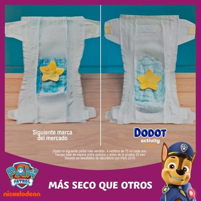 Fraldas - Dodot - Activity T4 - Absorção e Conforto - Tamanho 4 - Pacote com 52 unidades