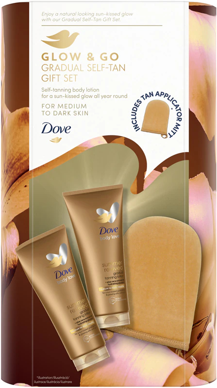 Dove Glow & Go Kit Autobronzeador Gradual: o kit de bronzeamento perfeito