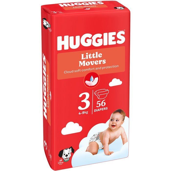 HUGGIES Little Movers vel. 3 Jumbo (56 ks)