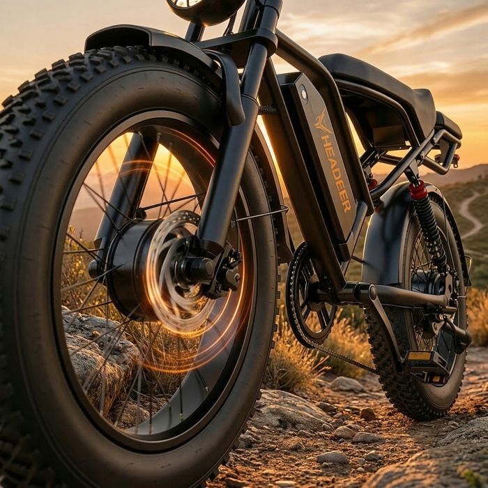 HEARDEER BK20 Electric Bike - 1000W Motor, 48V 20Ah Battery - Range 80km, Disc Brakes, MAX Speed 50km/h